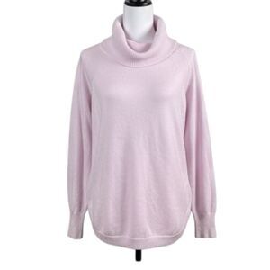 Time and Tru Soft Purple Cowl Neck Sweater, Size L (12-14)